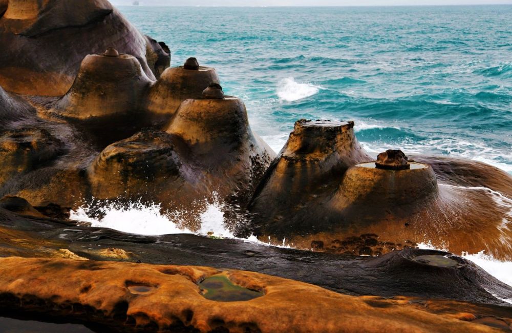 Sự hình thành đá kỳ lạ ở công viên Đài Loan 10