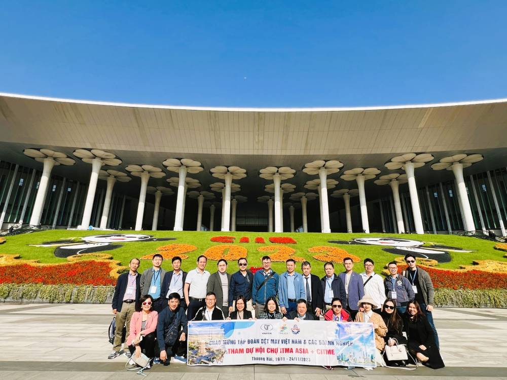 Tập đoàn dệt may Việt Nam đi hội chợ tại Trung Quốc
