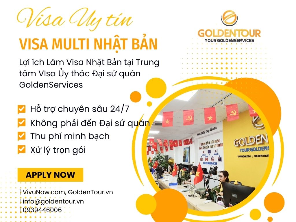 DỊch vụ Visa multi Nhật Bản uy tín tại Golden Services