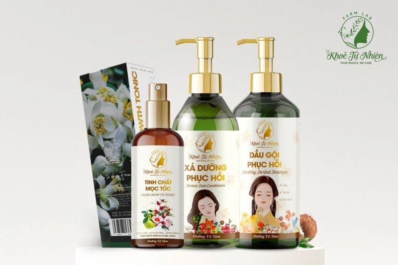 combo khoa tu nhien giup toc khoe manh