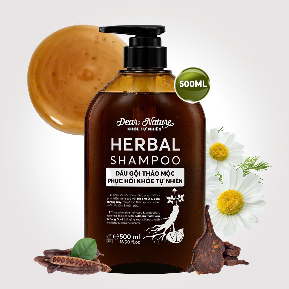 Dầu gội Thảo mộc phục hồi Herbal Shampoo là lựa chọn an toàn cho cả gia đình