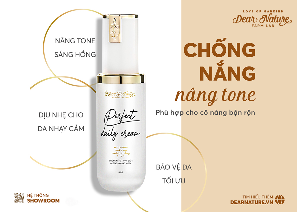 Kem dưỡng đa năng Perfect Daily Cream 40ml - Kem dưỡng đa năng, vừa chống nắng, dưỡng ẩm, vừa nâng tone da nhẹ nhàng