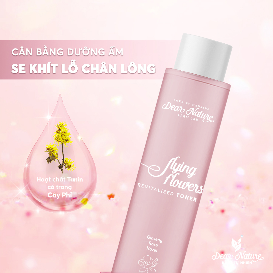 Nước cân bằng da Hoa Bay Flying Flower là sự kết hợp hoàn hảo giữa các chiết xuất quý giá từ thiên nhiên