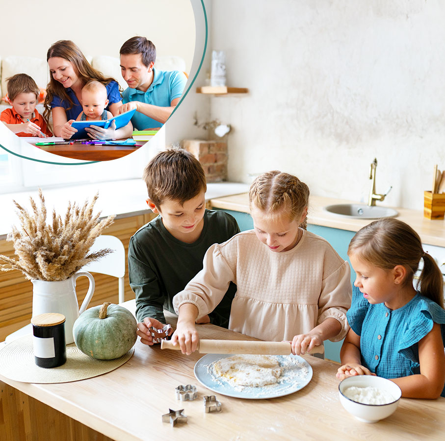 Khoảnh khắc gia đình ấm áp, vui vẻ bên nhau trong dịp Tết Thiếu Nhi 1/6