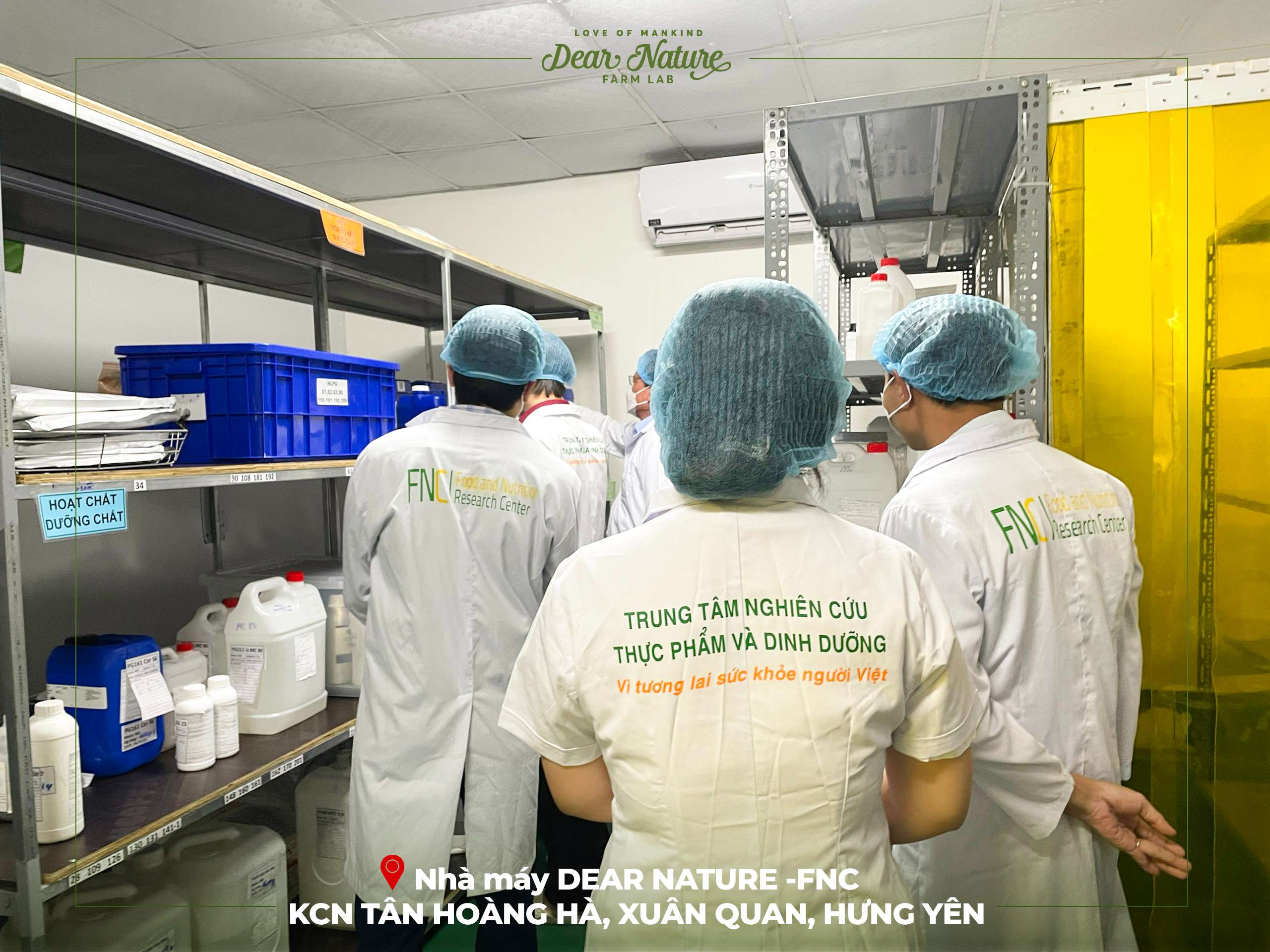 Đoàn thanh tra Sở Y Tế Hưng Yên làm việc tại nhà máy DEAR NATURE - FNC, kiểm tra quy trình sản xuất