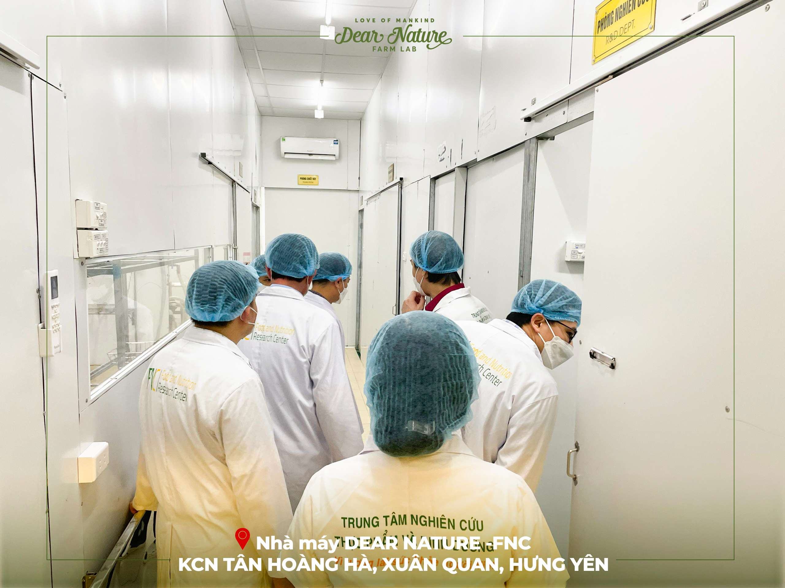 Đoàn thanh tra Sở Y Tế Hưng Yên làm việc tại nhà máy DEAR NATURE - FNC, kiểm tra quy trình sản xuất