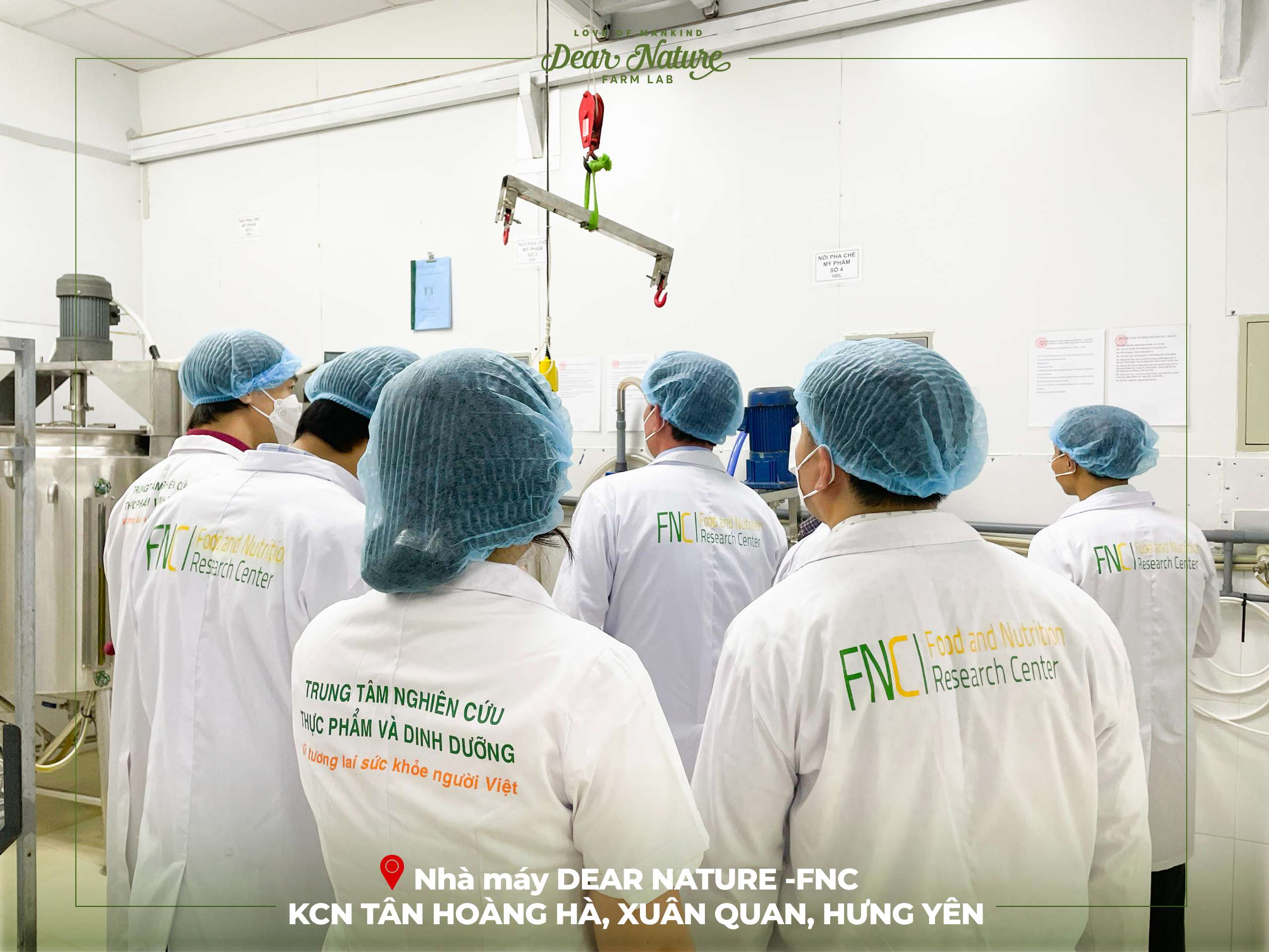 Đoàn thanh tra Sở Y Tế Hưng Yên làm việc tại nhà máy DEAR NATURE - FNC, kiểm tra quy trình sản xuất