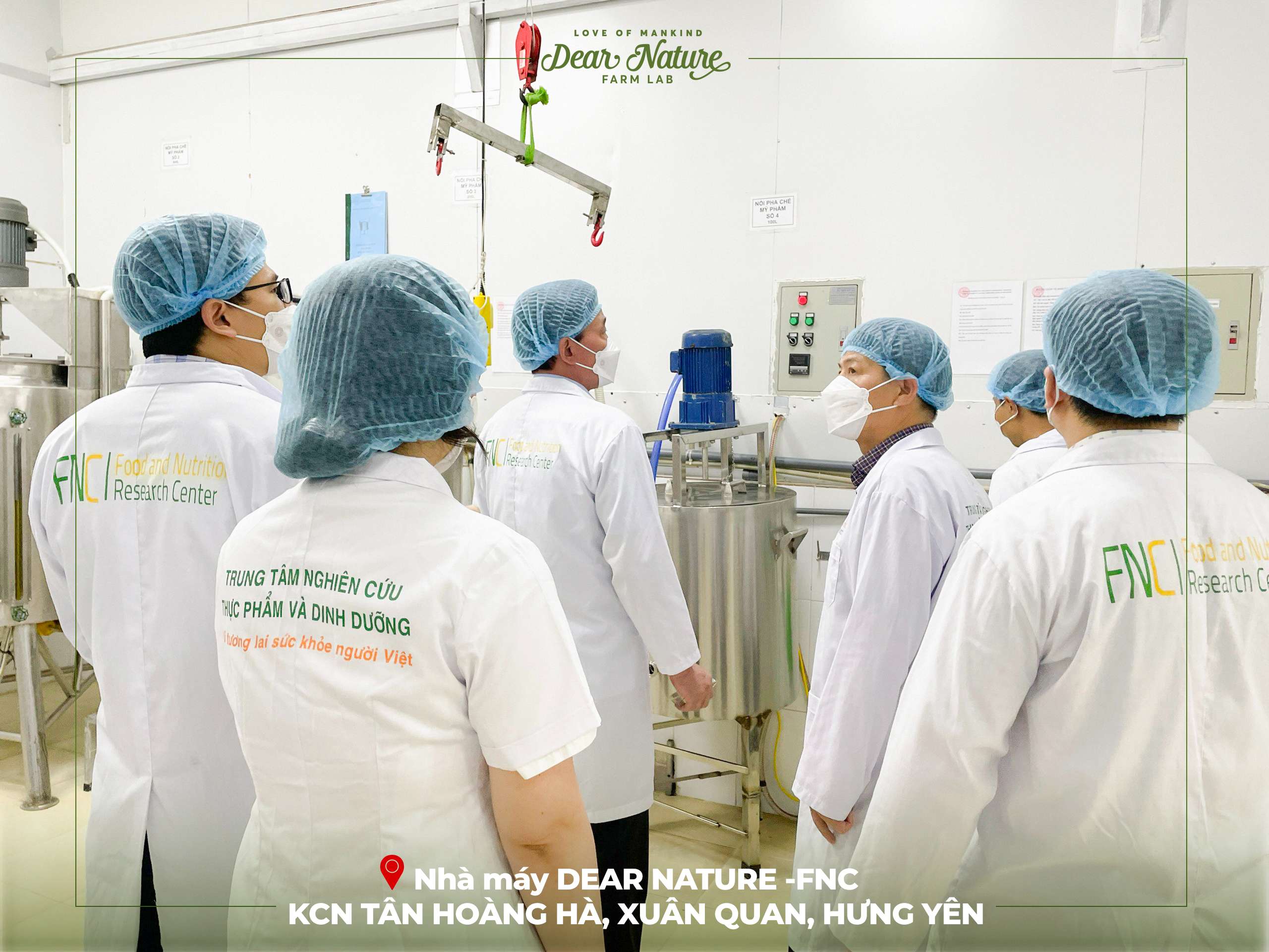 Đoàn thanh tra Sở Y Tế Hưng Yên đánh giá cơ sở vật chất hiện đại và quy trình sản xuất nghiêm ngặt tại DEAR NATURE - FNC.