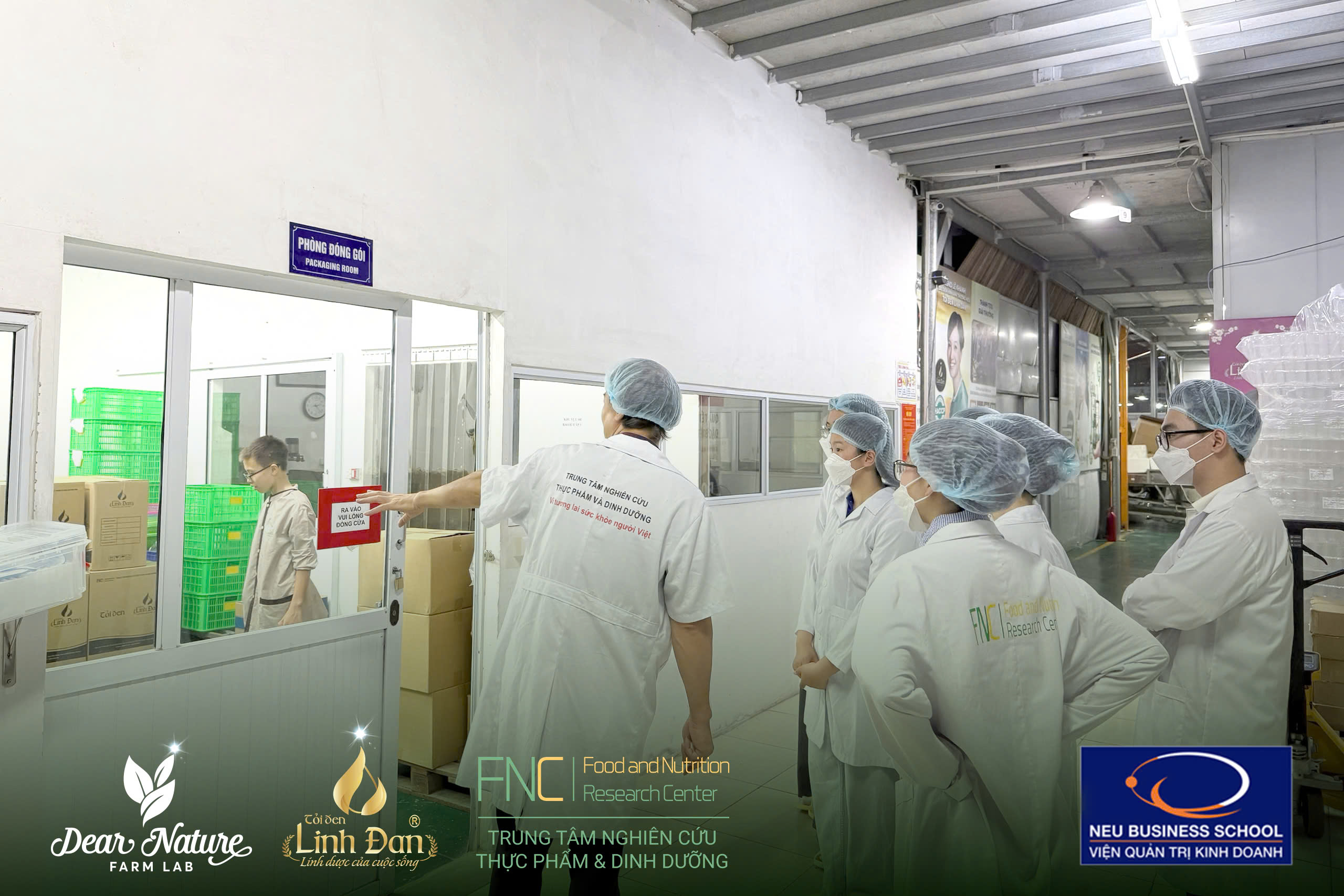 Không gian nhà máy hiện đại của TRUNG TÂM FNC - nơi sản xuất Dear Nature và Tỏi Đen Linh Đan