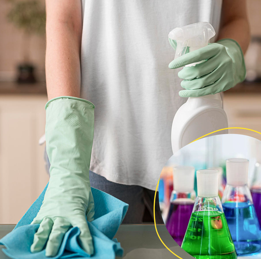 Nỗi lo về hóa chất trong sản phẩm tẩy rửa thông thường ảnh hưởng gia đình