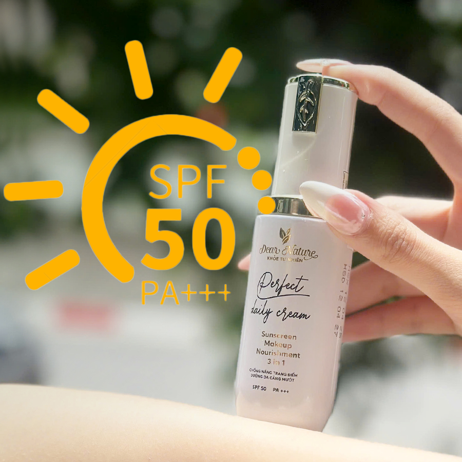 Perfect Daily Cream Dear Nature bảo vệ da tối ưu với SPF50+ PA++++
