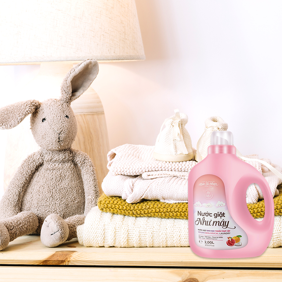 Quần áo sạch thơm, mềm mại như mây sau khi giặt bằng nước giặt Như Mây