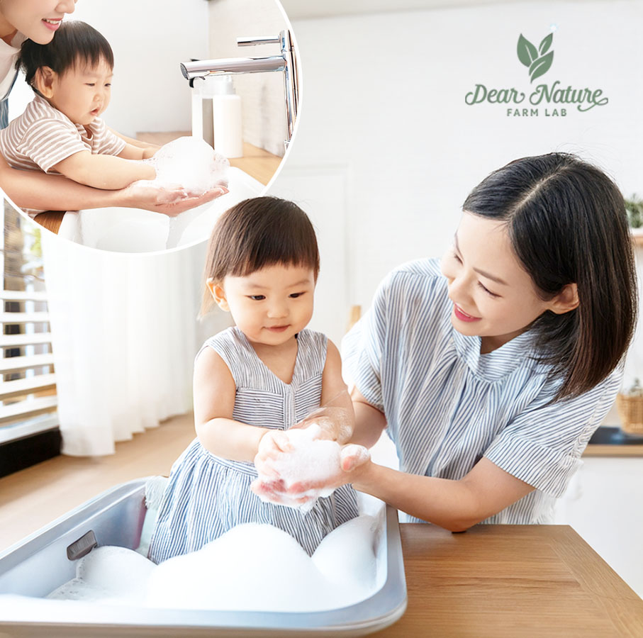 Rửa tay thường xuyên giúp phòng bệnh tay chân miệng cho bé