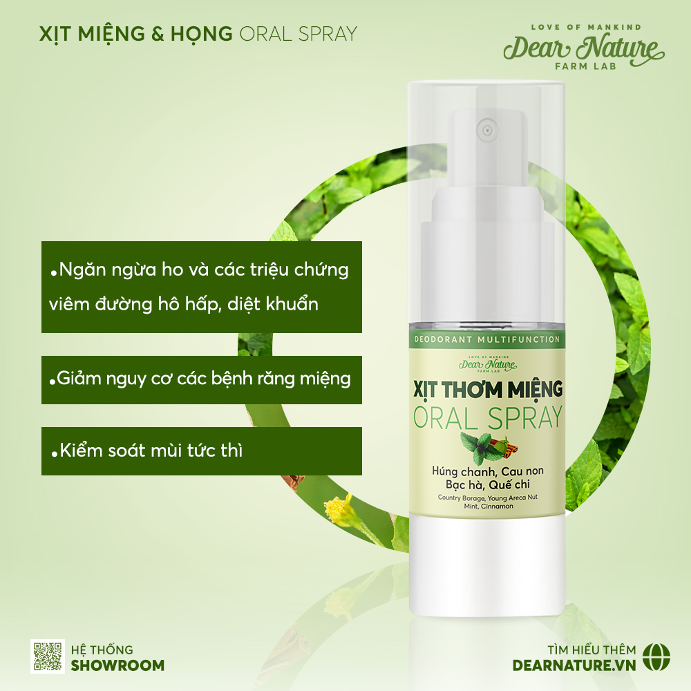 Sản phẩm chăm sóc sức khỏe Dear Nature với tinh túy từ Húng Chanh