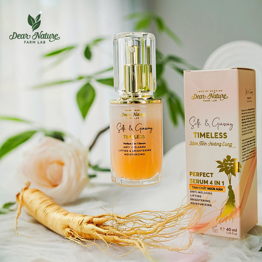 Các sản phẩm của Dear Nature chứa chiết xuất Sâm Đương Quy giúp chăm sóc da và tóc