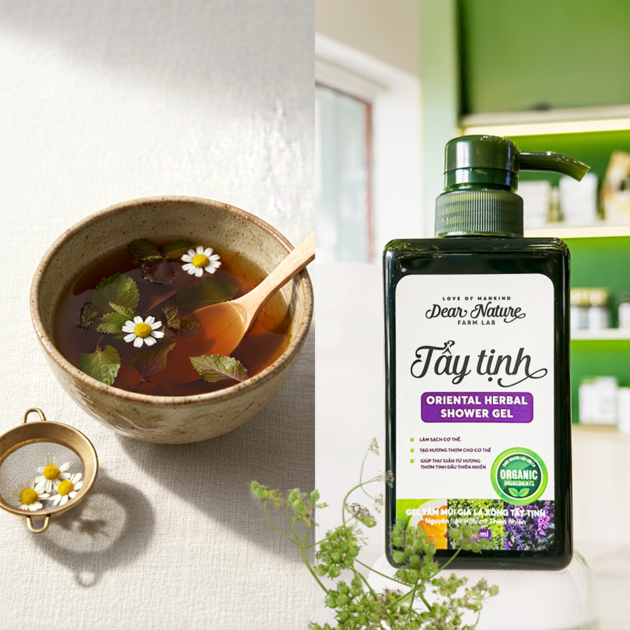 So sánh giữa sữa tắm thảo dược tự làm tại nhà và sữa tắm thảo dược chiết xuất khoa học