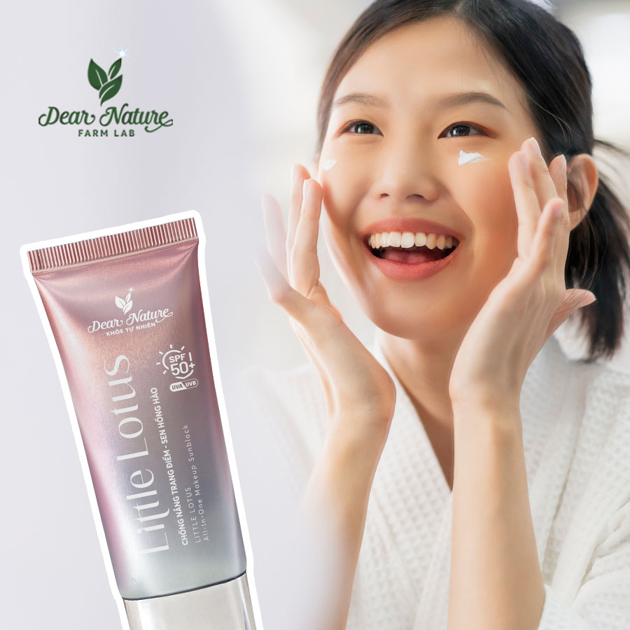 Sử dụng kem chống nắng Dear Nature hàng ngày để bảo vệ da toàn diện