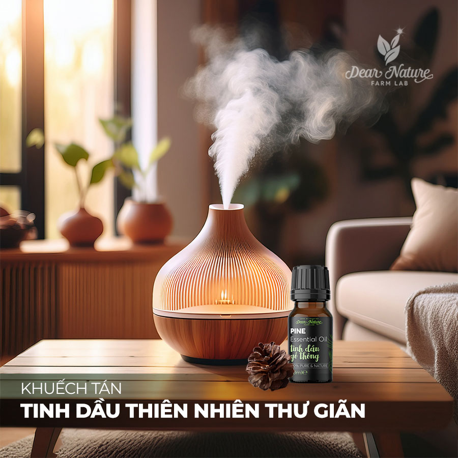 Sử dụng máy khuếch tán với tinh dầu thiên nhiên để thư giãn