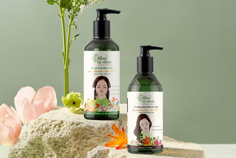 Dầu gội chăm sóc tóc của Khỏe tự nhiên Farm