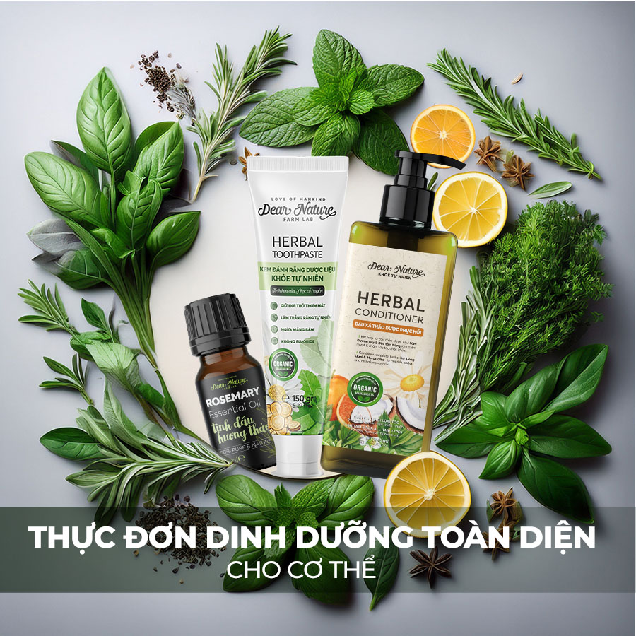 Thực đơn dinh dưỡng toàn diện cho cơ thể từ các sản phẩm Dear Nature