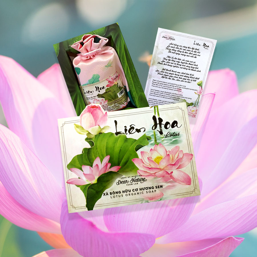 Xà bông Liên Hoa Dear Nature chiết xuất hoa sen làm sạch da dịu nhẹ