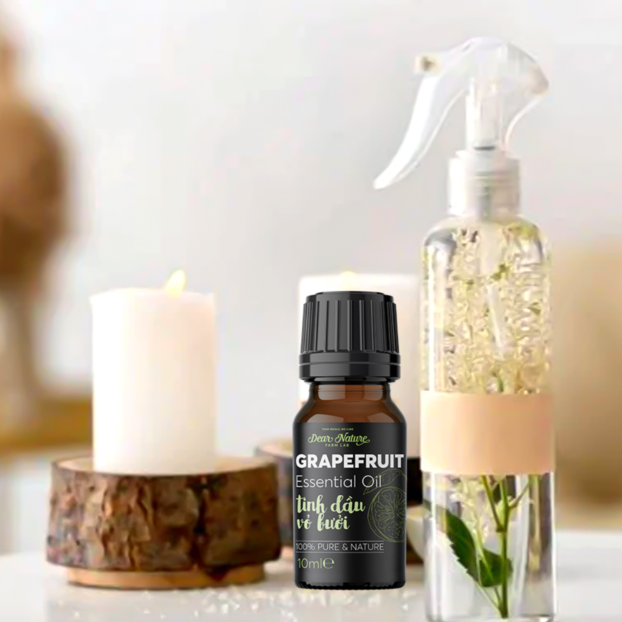 Tự làm xịt phòng từ tinh dầu bưởi, sả chanh Dear Nature