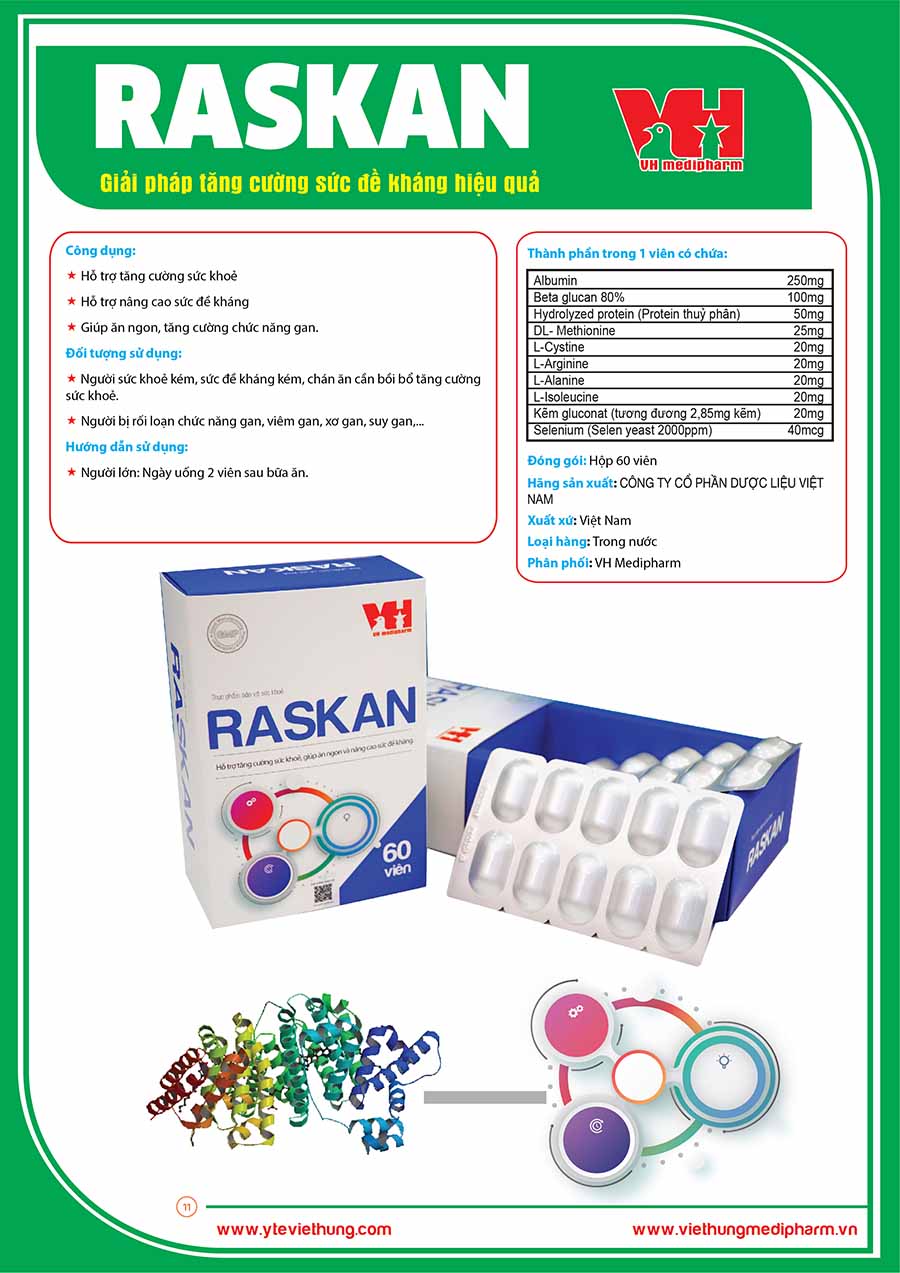 Công dụng của RASKAN