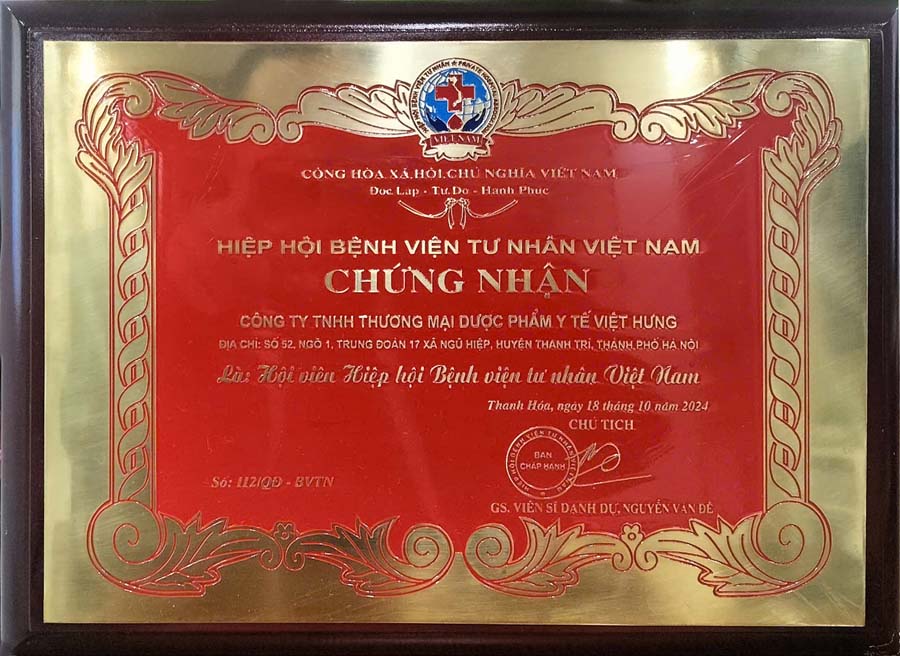 VH medipharm thành viên hiệp hội Bệnh viện tư nhân Việt Nam