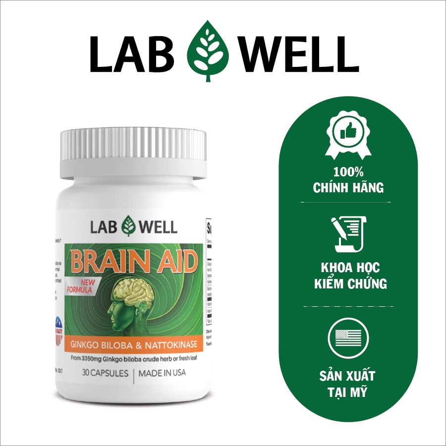 Brain aid plus hỗ trợ giảm ứ huyết và lưu thông máu.
