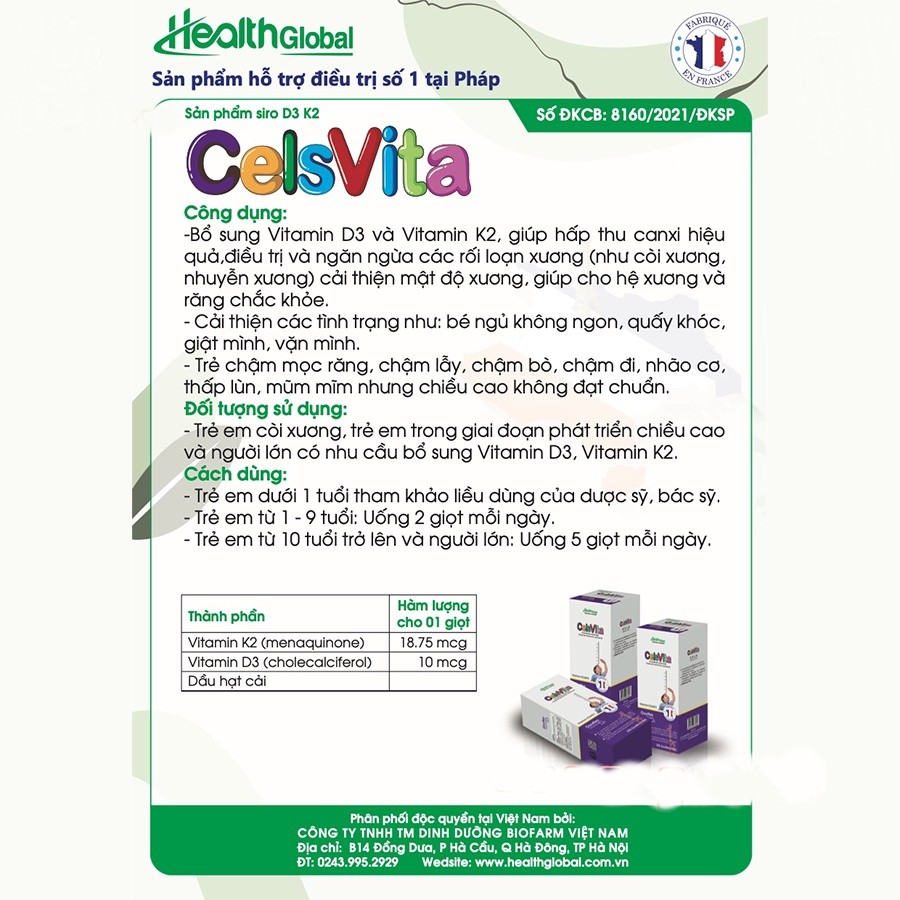 Celsvita thực phẩm bổ sung vitaminD3