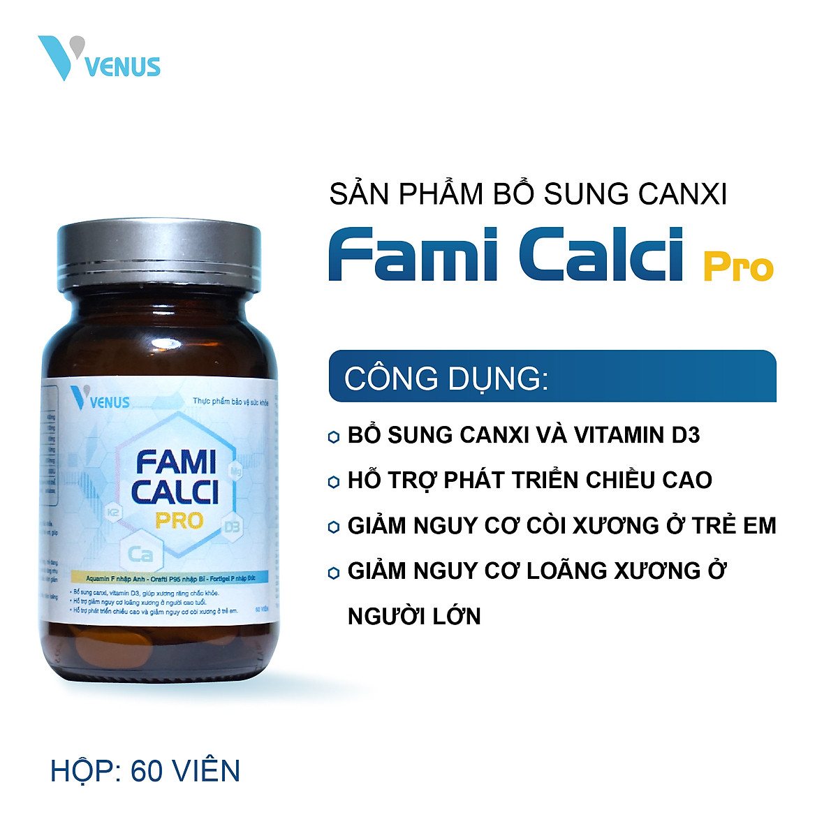 Fami calci pro hỗ trợ phát triển chiều cao