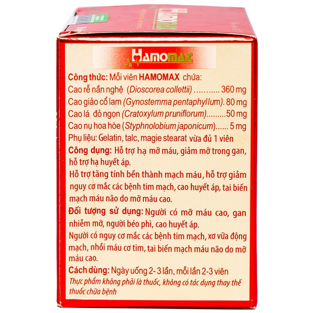 Thành phần của Hamomax