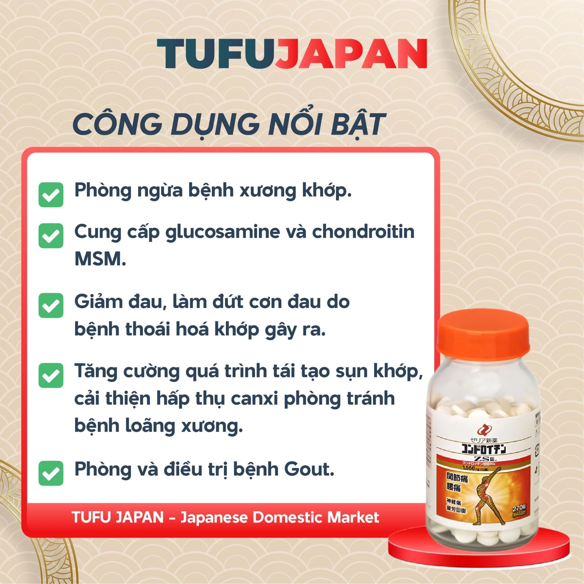 Liều dùng thuốc xương khớp của nhật