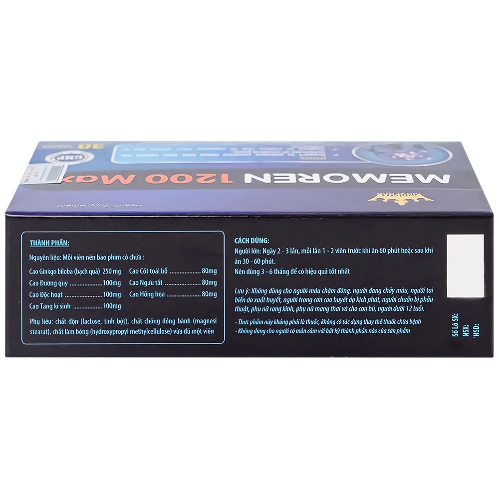 Thuốc Memoren 1200 max có những công dụng nổi bật gì