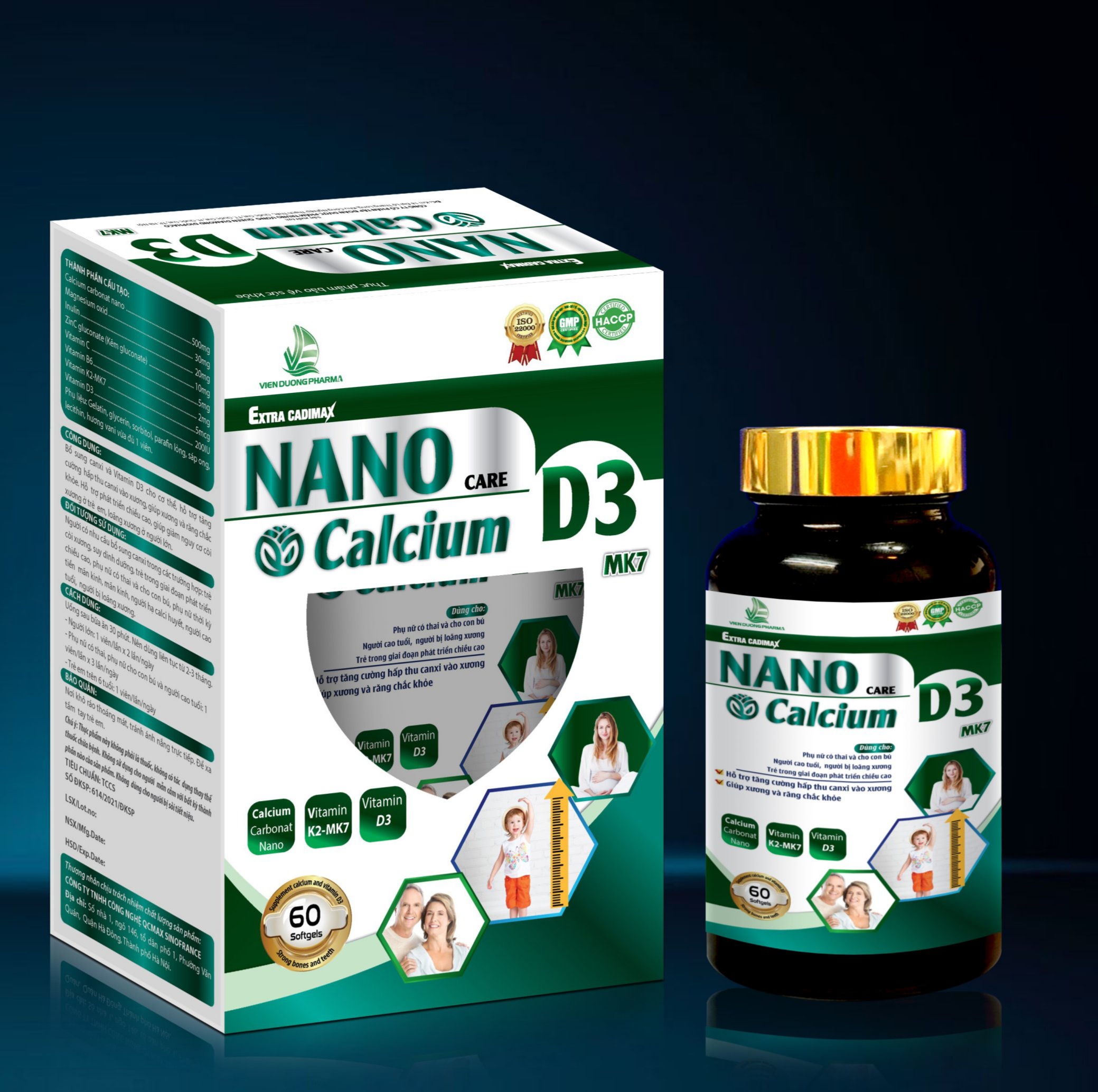 Nano calcium hỗ trợ bổ sung canxi