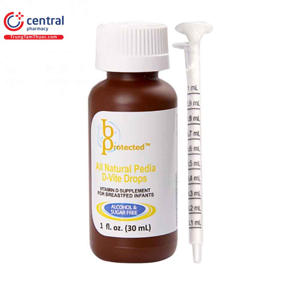Pedia d vite drops cung cấp đủ 400IU vitamin D