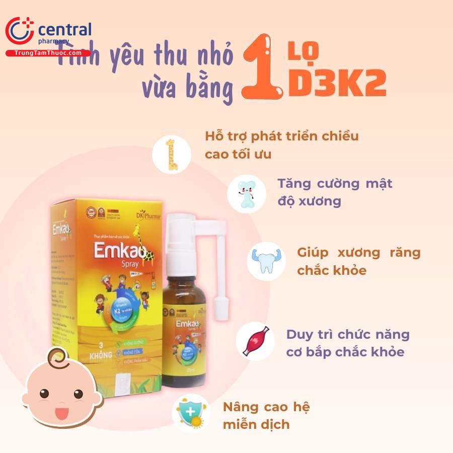 Thuốc emkao spray có tác dụng như thế nào