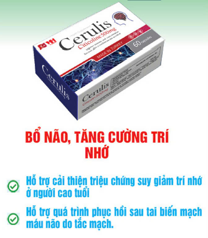 Cerulis giảm nguy cơ và cải thiện sức khỏe não bộ