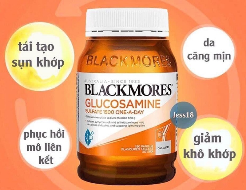 Sản phẩm hỗ trợ xương khớp Glucosamine 1500mg Blackmores 180 viên đảo bảo chất lượng và an toàn cho sức khỏe
