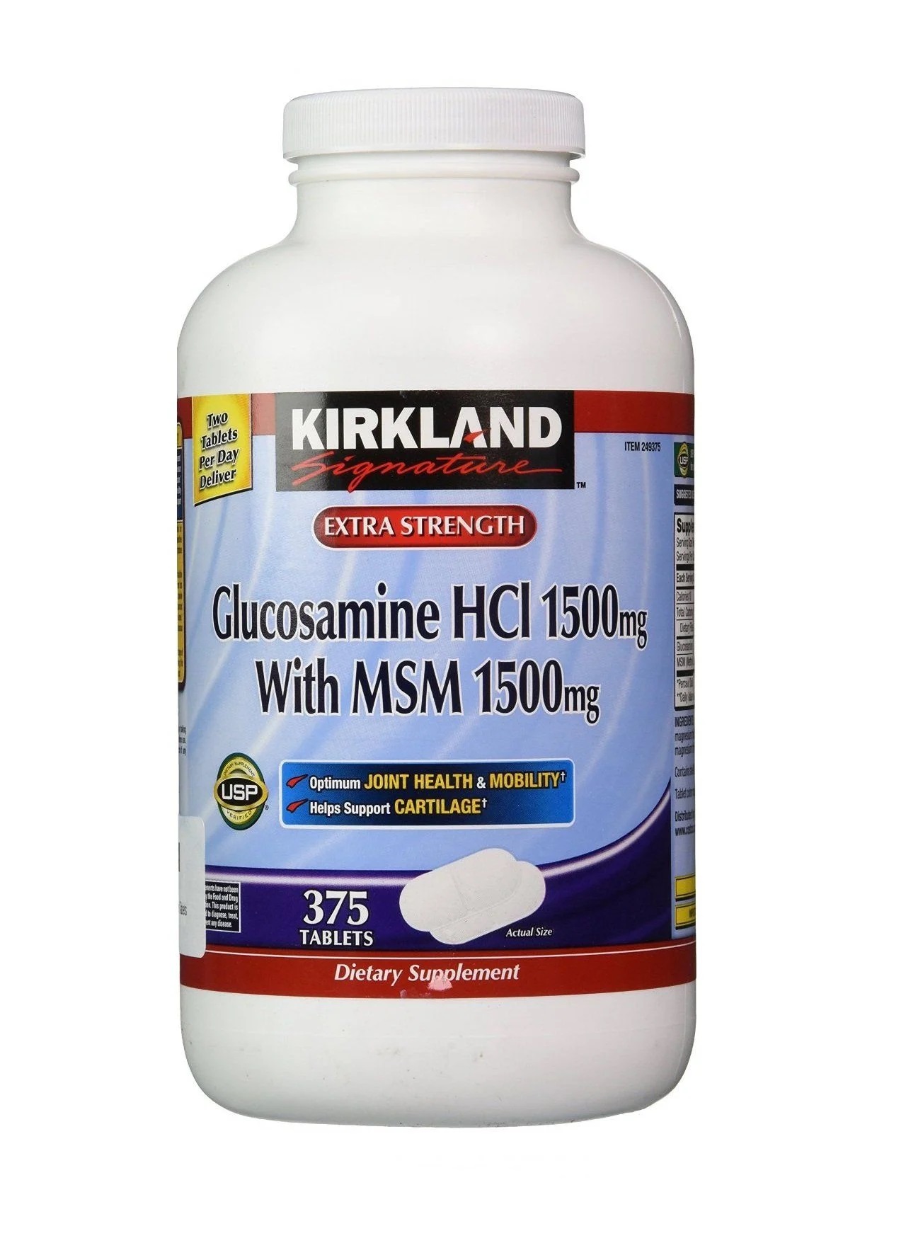 Thuốc bổ xương khớp Kirkland Glucosamine Sulfate 1500mg 375 viên