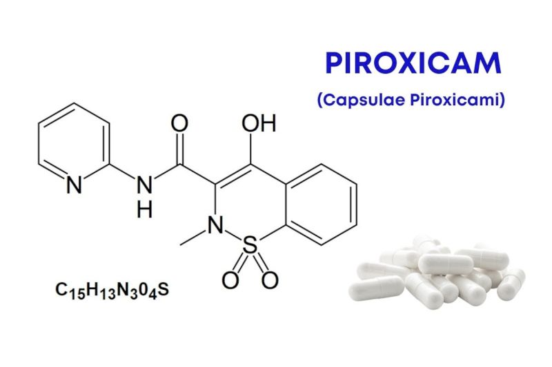 Piroxicam - Thành phần chính có trong noxa 20 với hàm lượng 20mg