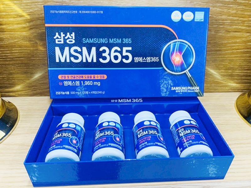 Thuốc xương khớp Samsung MSM 365 giảm đau nhức xương khớp hiệu quả