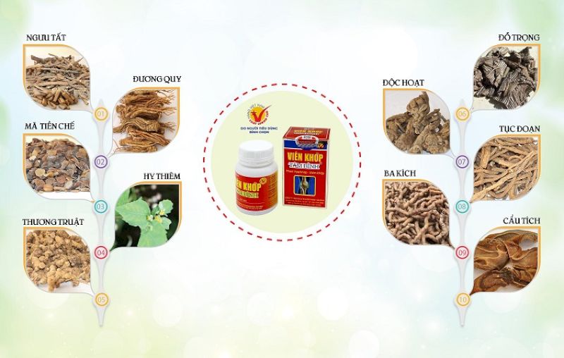 10 thảo dược quý từ thiên nhiên làm nên Viên khớp Tâm Bình