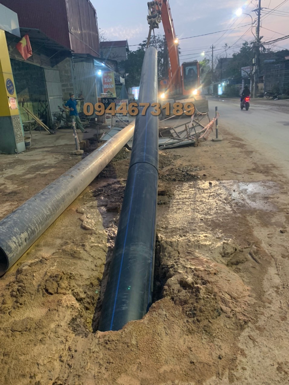 Khoan ngầm ống nước thải