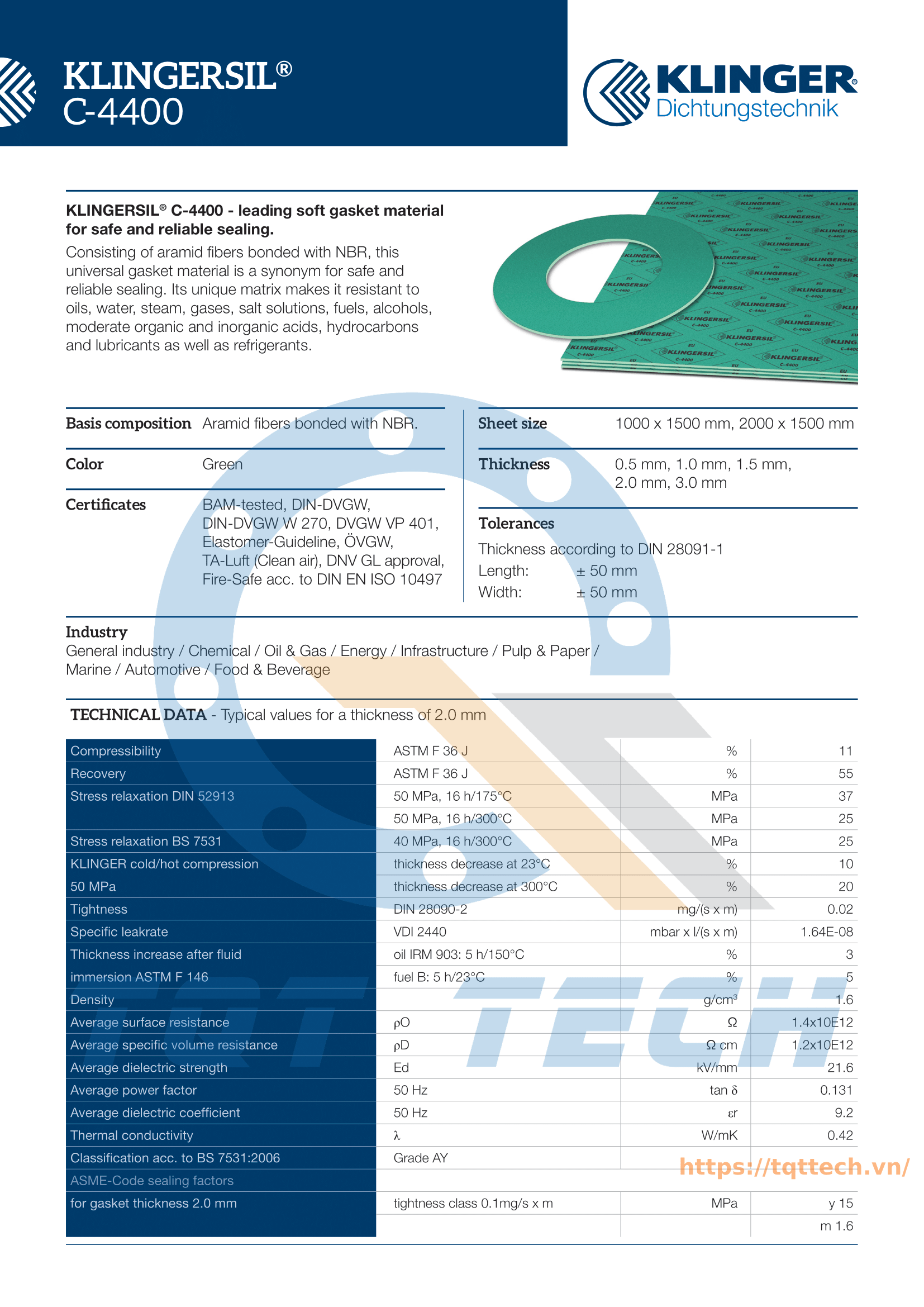 catalogue klinger C-4400_1
