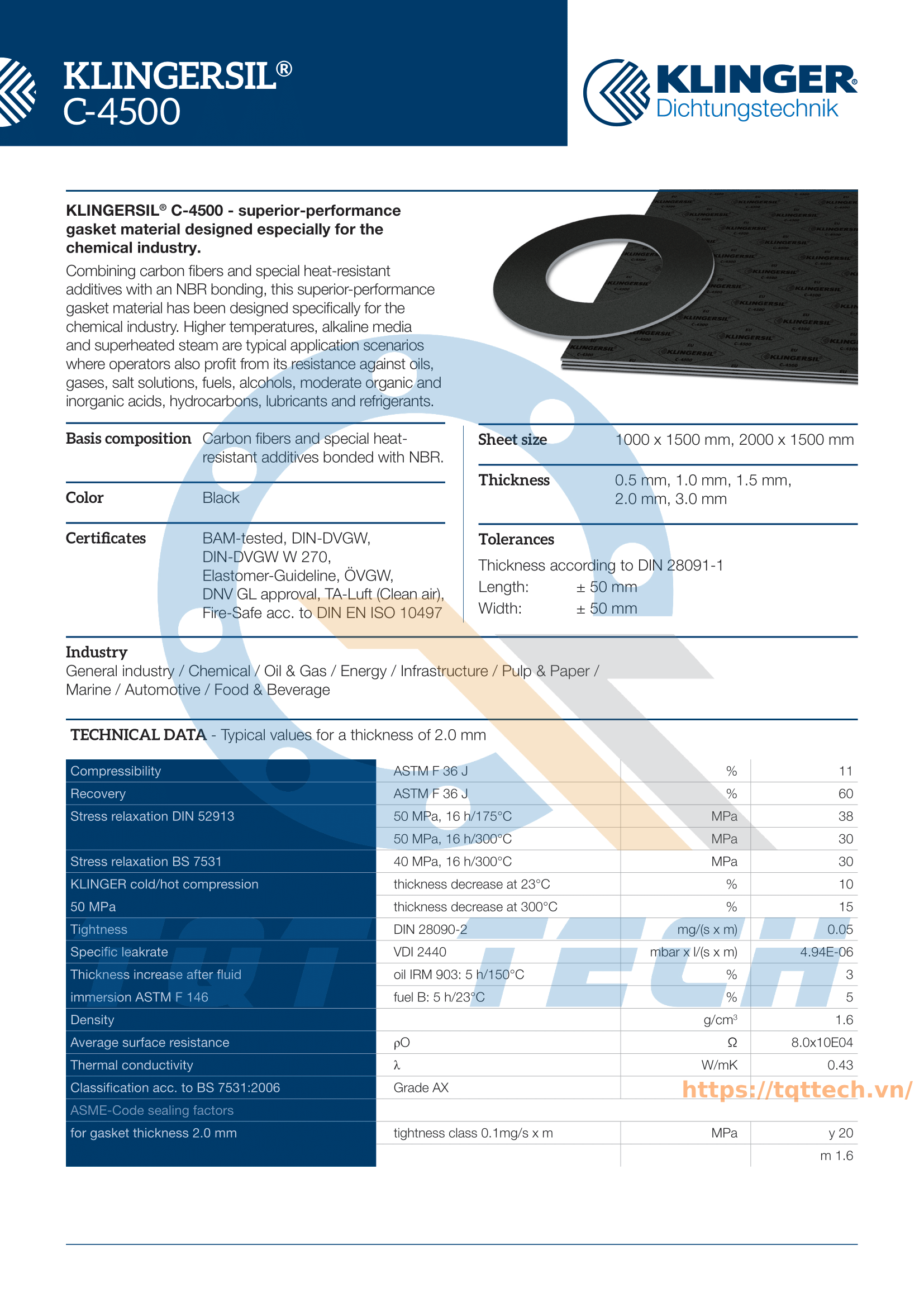 catalogue klinger C-4500_1