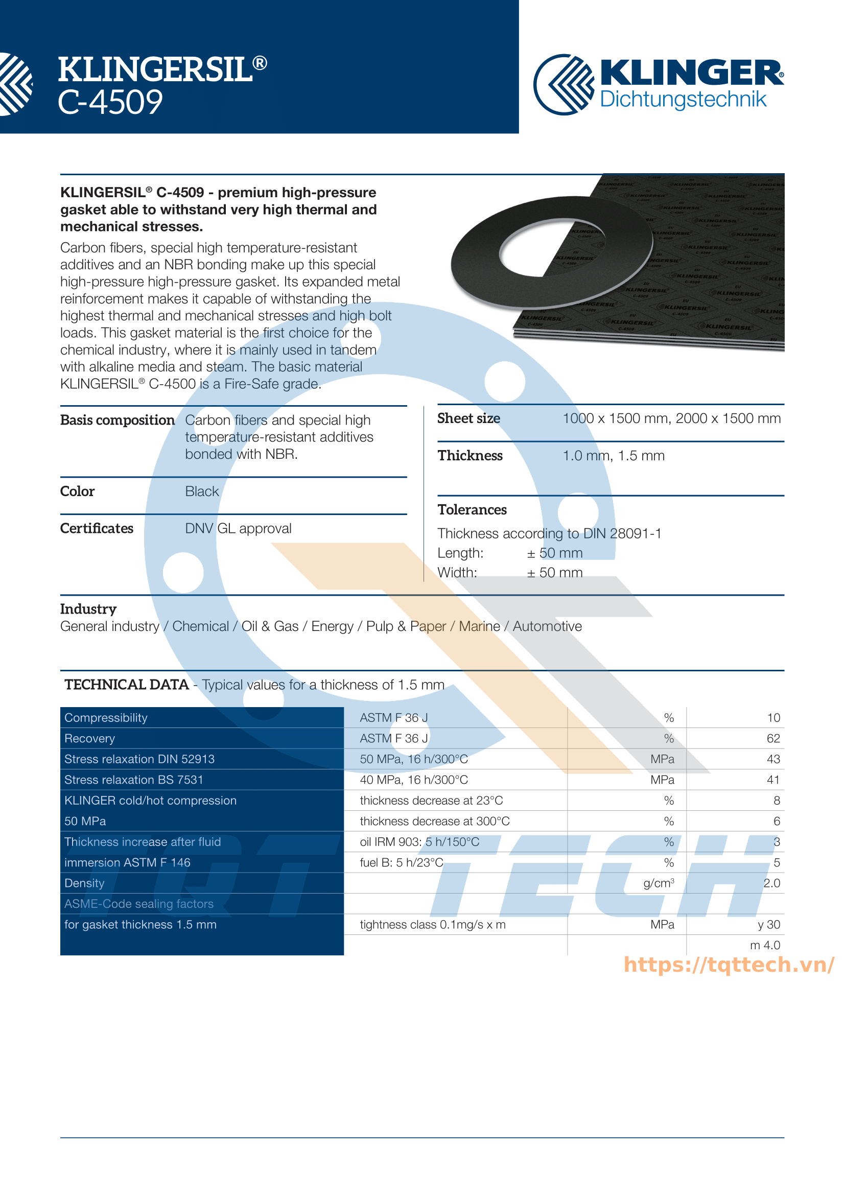 catalogue klinger C-4509_1