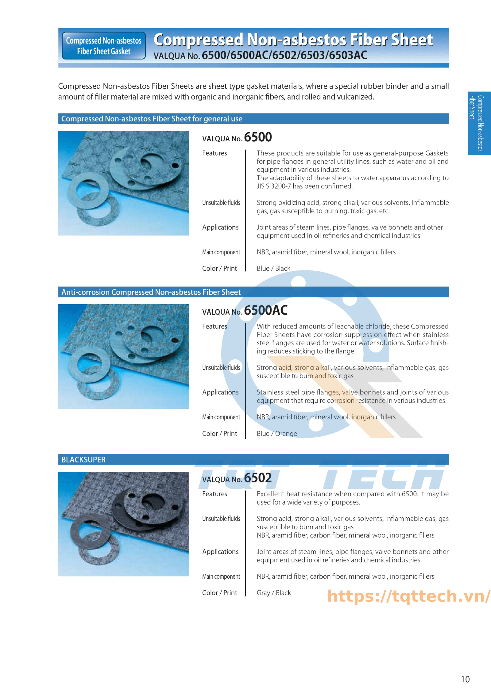 catalogue valqua 6500, 6502 - 1