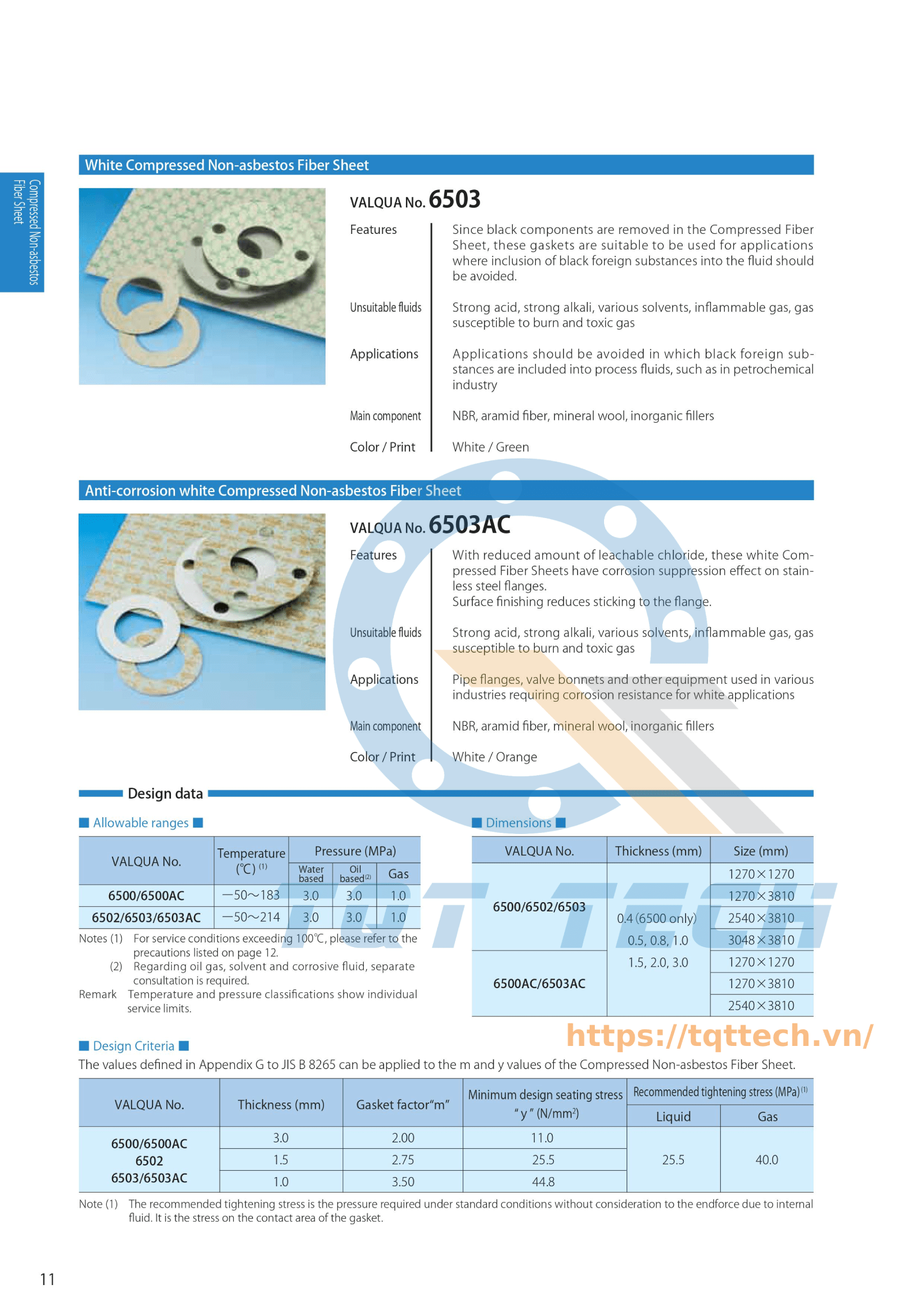 catalogue valqua 6500, 6502 - 2