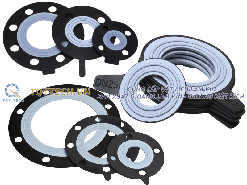 gioăng cao su EPDM bọc PTFE